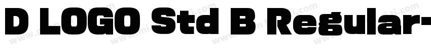 D LOGO Std B Regular字体转换